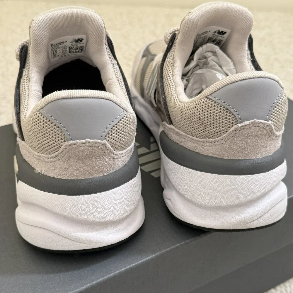 New Balance Beige and Gray Sneakers - Picture 5 of 14